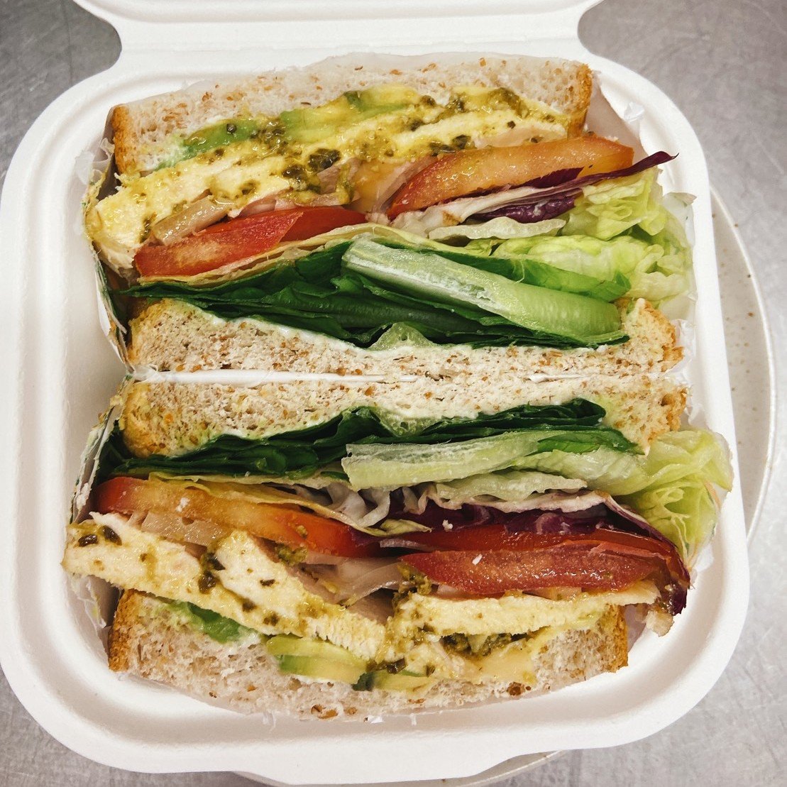 Cold & Fresh Sandwiches - Classic Chicken Pesto Avocado Sandwich 1