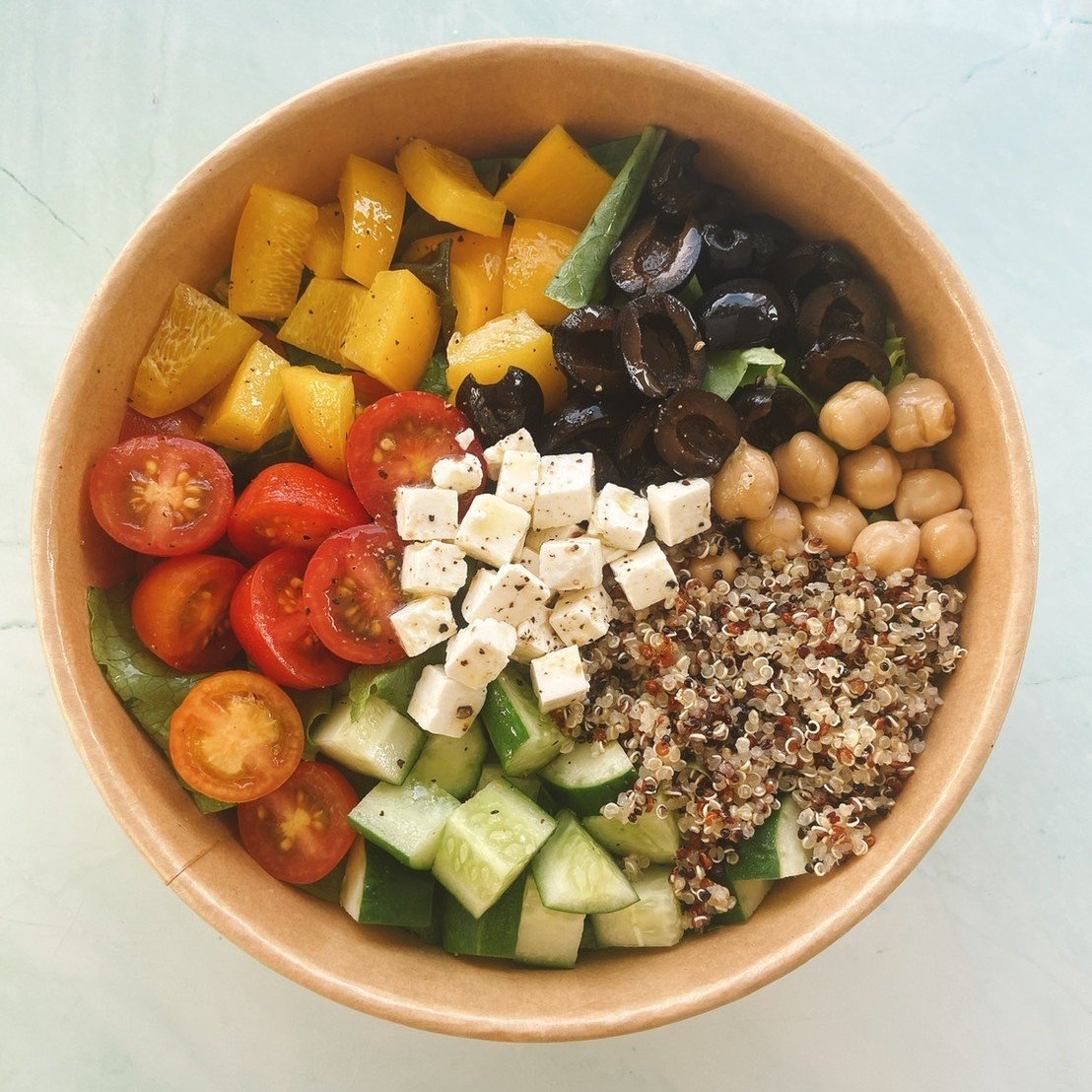Salads - Greek Quinoa Chickpeas Super Salad 1