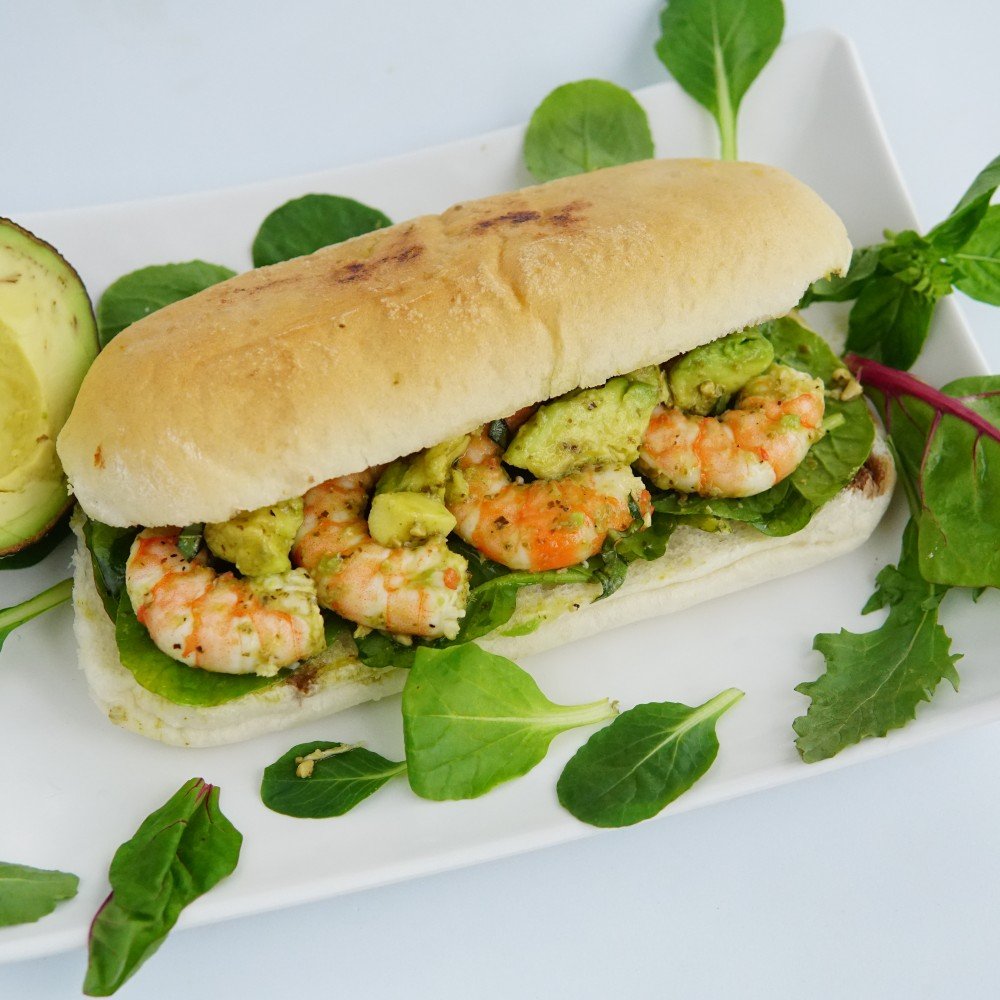 Grilled Sandwiches - Prawns Avocado Pesto Grilled Sandwich 1