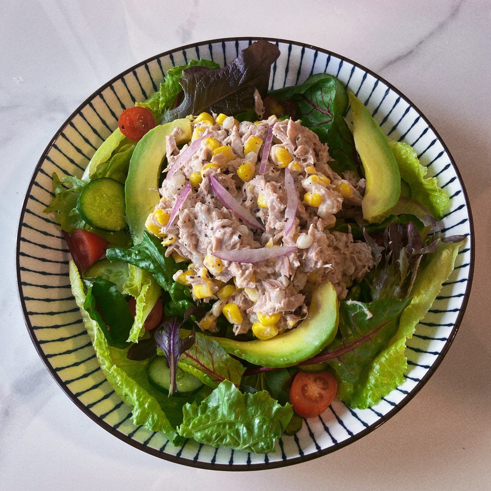 Salads - Tuna Corn Mayo Salad with Avocado 1